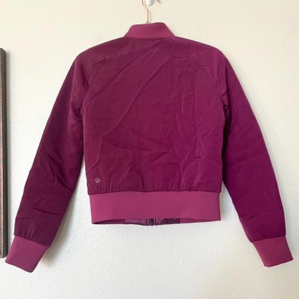 Lululemon Non-Stop Quilted Reversible Weatherproof Bomber Jacket Marvel Size 2 - Picture 2 of 11